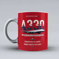Thumbnail for A330-200P2F Mug design on red airbus