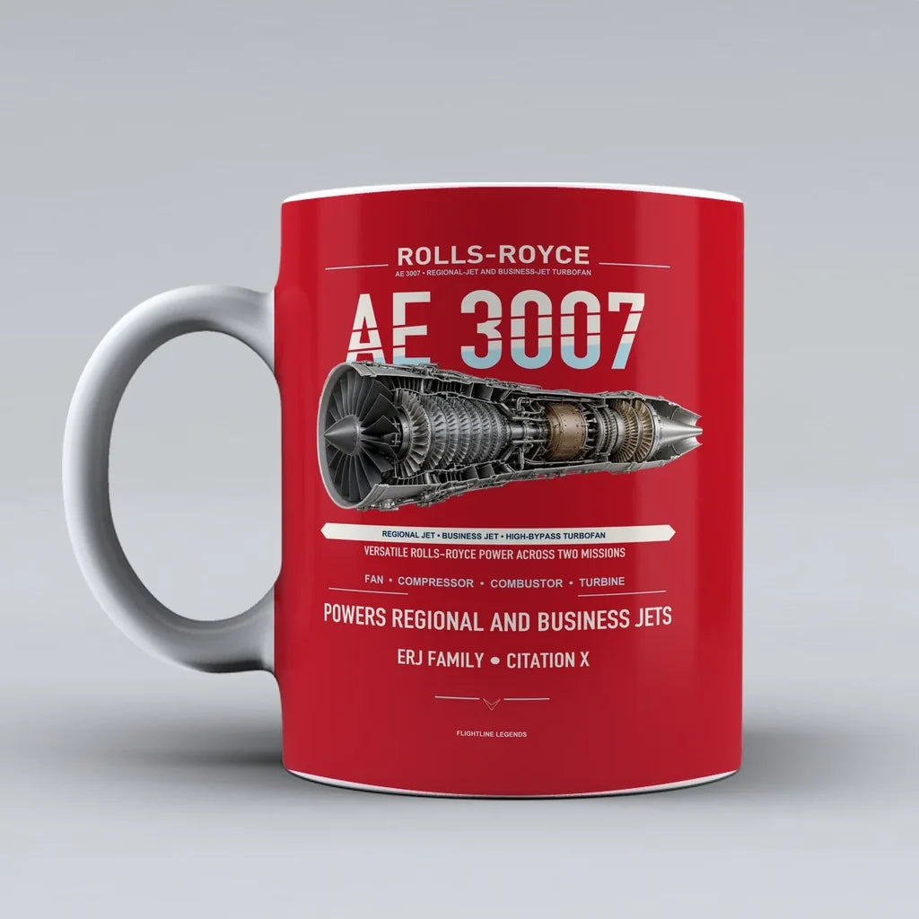 3007 Mug design on red ae