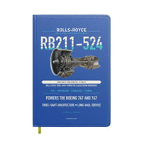 Thumbnail for RB211-524 design on blue notebook