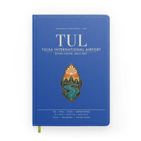 Thumbnail for Tulsa International Airport (TUL) design on blue notebook