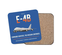 Thumbnail for E-4B Nightwatch design on blue 1 piece coaster