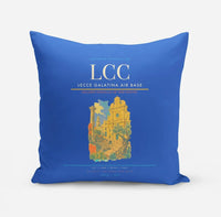 Thumbnail for Lecce Galatina Air Base (LCC) design on blue pillow