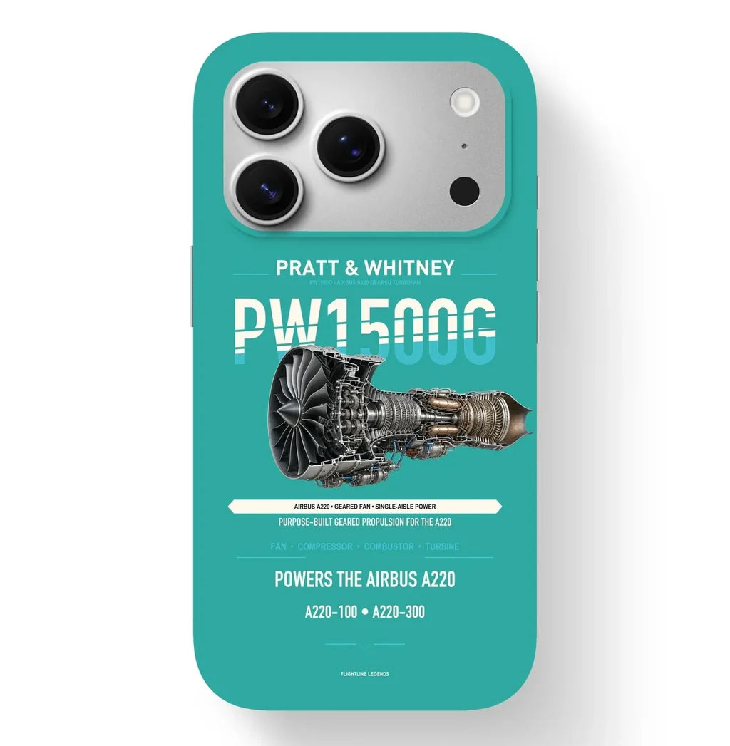 PW1500G Case design on turquoise iphone case