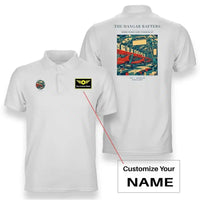 Thumbnail for VINTAGE G4166 - The Hangar Rafters - Double-Side Polo T-Shirt design on white+name