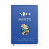 Thumbnail for Sarasota Bradenton International Airport (SRQ) design on blue notebook