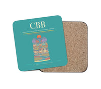 Thumbnail for Jorge Wilstermann International Airport CBB Coaster 1-Piece - Turquoise