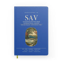 Thumbnail for Savannah-Hilton Head International Airport (SAV) design on blue notebook
