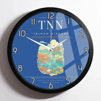 Thumbnail for Tainan Airport TNN Wall-Clock Framed - Blue