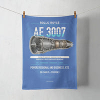 Thumbnail for AE 3007 design on blue towel