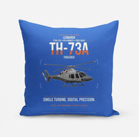 Thumbnail for Leonardo TH-73A Thrasher design on blue pillow