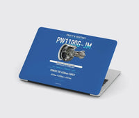 Thumbnail for PW1100G-JM design on blue MacBook case