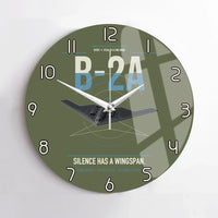 Thumbnail for B-2A Spirit design on green army no frame wall clock
