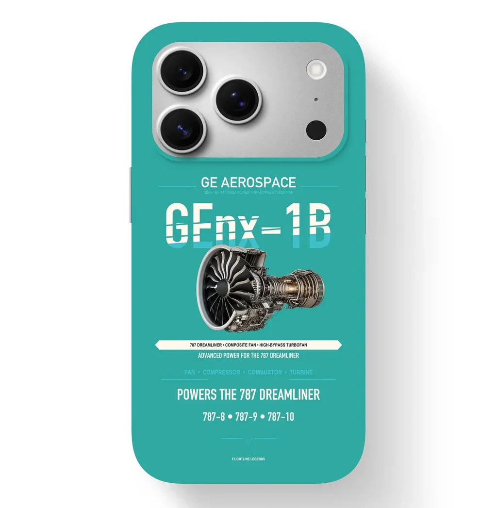 GEnx-1B Case design on turquoise iphone case