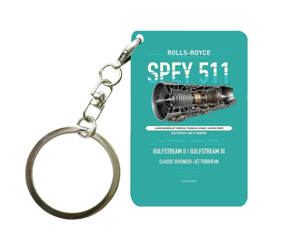 SPEY 511 Key Chain design on turquoise key chain