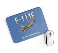 Thumbnail for F-111F Aardvark design on blue rectangle mouse pad
