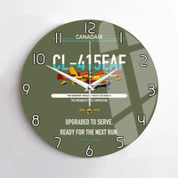 Thumbnail for Canadair CL-415EAF design on green army no frame wall clock
