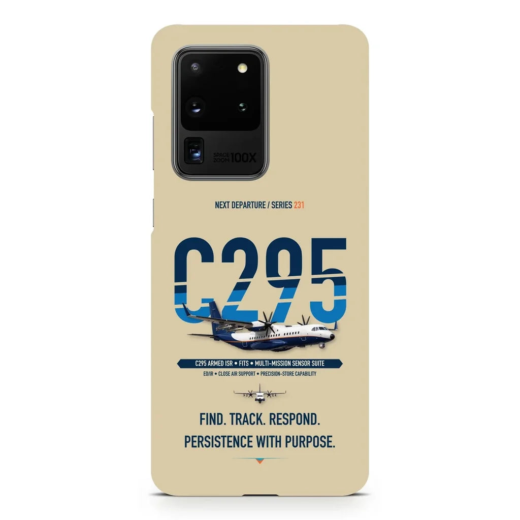 Airbus C295 Armed ISR design on samsung case - beige