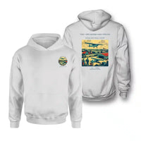 Thumbnail for VINTAGE G4201 - The Checkerboard Fields - Double-Side Hoodie design on white double side