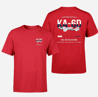 Thumbnail for KA-6D Intruder design on red double-side t-shirt, double-side print