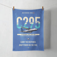 Thumbnail for Airbus C295 Firefighter design on blue towel