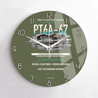 Thumbnail for PT6A-67 design on green army no frame wall clock