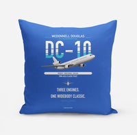 Thumbnail for McDonnell Douglas DC-10 design on blue pillow