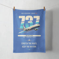 Thumbnail for Boeing 737-400 Classic design on blue towel
