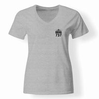 Thumbnail for Boeing 737 & Plane Designed V-Neck T-Shirts - view 15