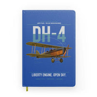 Thumbnail for Airco DH-4 Liberty Plane design on blue notebook
