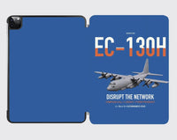 Thumbnail for EC-130H Compass Call design on blue ipad tablet case