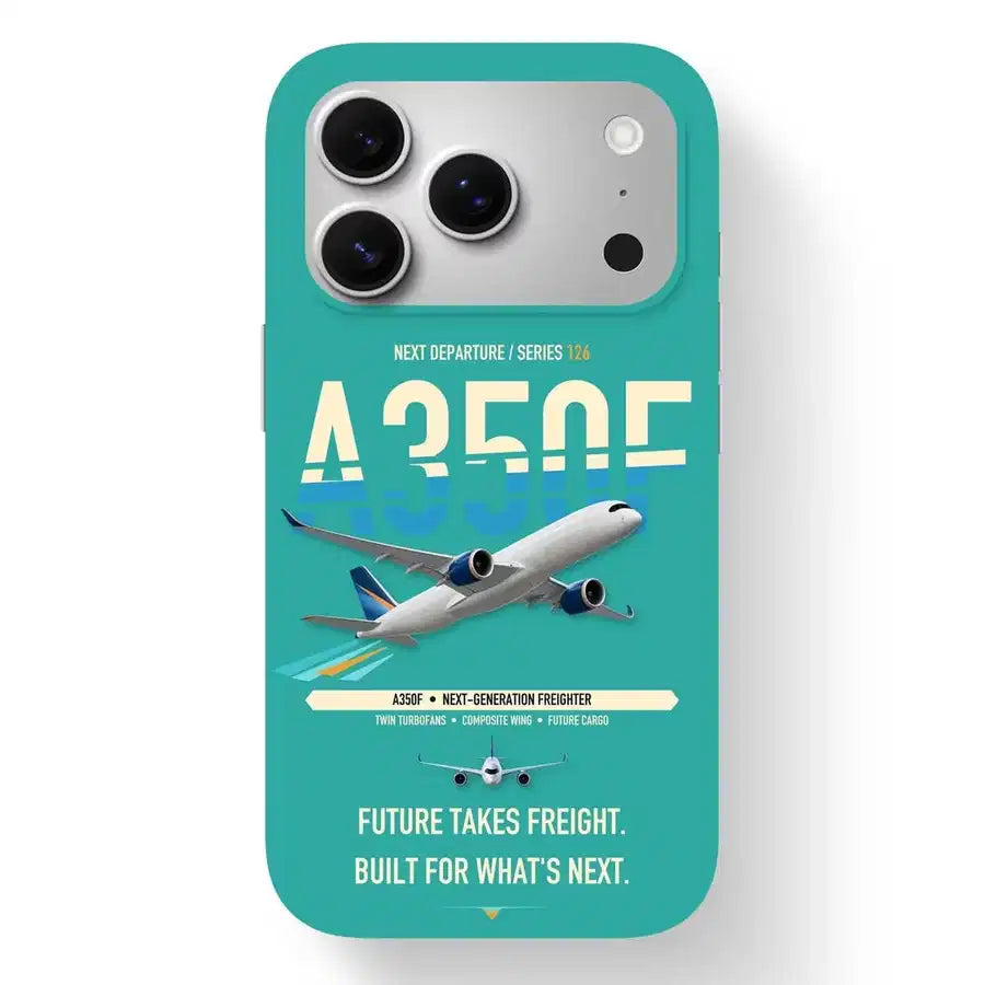 Airbus A350F Case design on turquoise iphone case