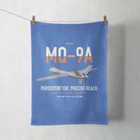 Thumbnail for MQ-9A Reaper design on blue towel