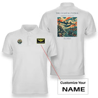 Thumbnail for VINTAGE G4035 - The Coastal Patrol - Double-Side Polo T-Shirt design on white+name