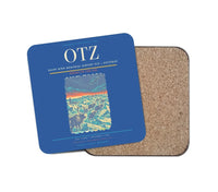 Thumbnail for Ralph Wien Memorial Airport (OTZ) design on blue 1 piece coaster