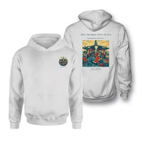 Thumbnail for VINTAGE G4538 - The Swords Into Seats - Double-Side Hoodie design on white double side