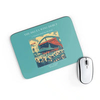 Thumbnail for VINTAGE G4460 - The Delta Wing Debut - Designed Mouse Pads design on turquoise rectangle