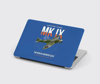 Thumbnail for Supermarine Spitfire Mk IX design on blue MacBook case