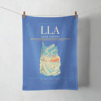 Thumbnail for Luleå Airport (LLA) design on blue towel