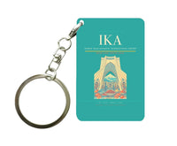 Thumbnail for Tehran Imam Khomeini International Airport IKA Key Chain design on turquoise key chain