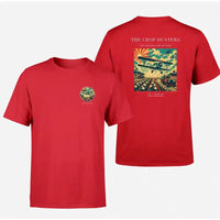Thumbnail for VINTAGE G4027 - The Crop Dusters - Double-Side T-Shirt design on red double side t shirt