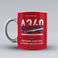 Thumbnail for A340-300 Mug design on red airbus