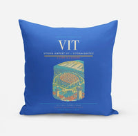 Thumbnail for Vitoria Airport (VIT) design on blue pillow