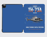 Thumbnail for Leonardo TH-73A Thrasher design on blue ipad tablet case