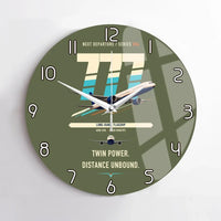 Thumbnail for Boeing 777-300ER design on green army no frame wall clock