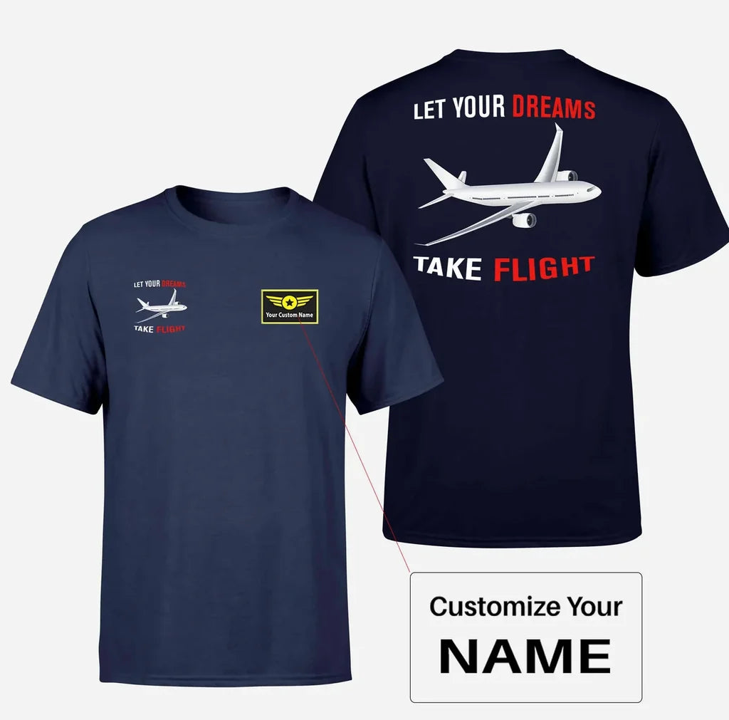 Let Your Dreams Take Flight Designed Double-Side T-Shirts - view 15