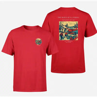 Thumbnail for VINTAGE G4398 - The Maple Run Landing - Double-Side T-Shirt design on red double side t shirt