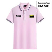 Thumbnail for Customisable Airbus A350 Polo Shirt - view 15