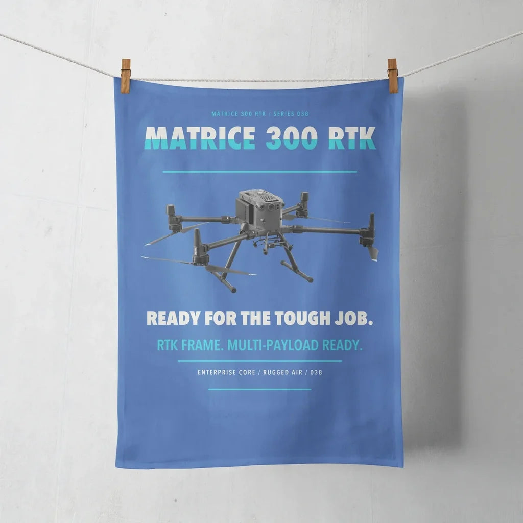 DJI Matrice 300 RTK design on blue towel