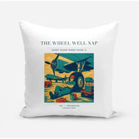 Thumbnail for VINTAGE G4267 - The Wheel Well Nap - Designed Pillows design on white