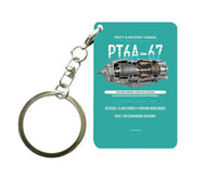 Thumbnail for PT6A-67 Key Chain design on turquoise key chain